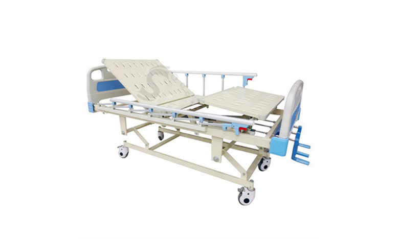 ABS手動(dòng)三搖護(hù)理床SLV-B4030 ABS Hospital Bed with Three Cranks